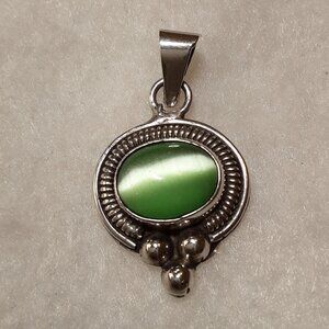 Sterling Silver Necklace Pendant Vintage Mexican Jewelry